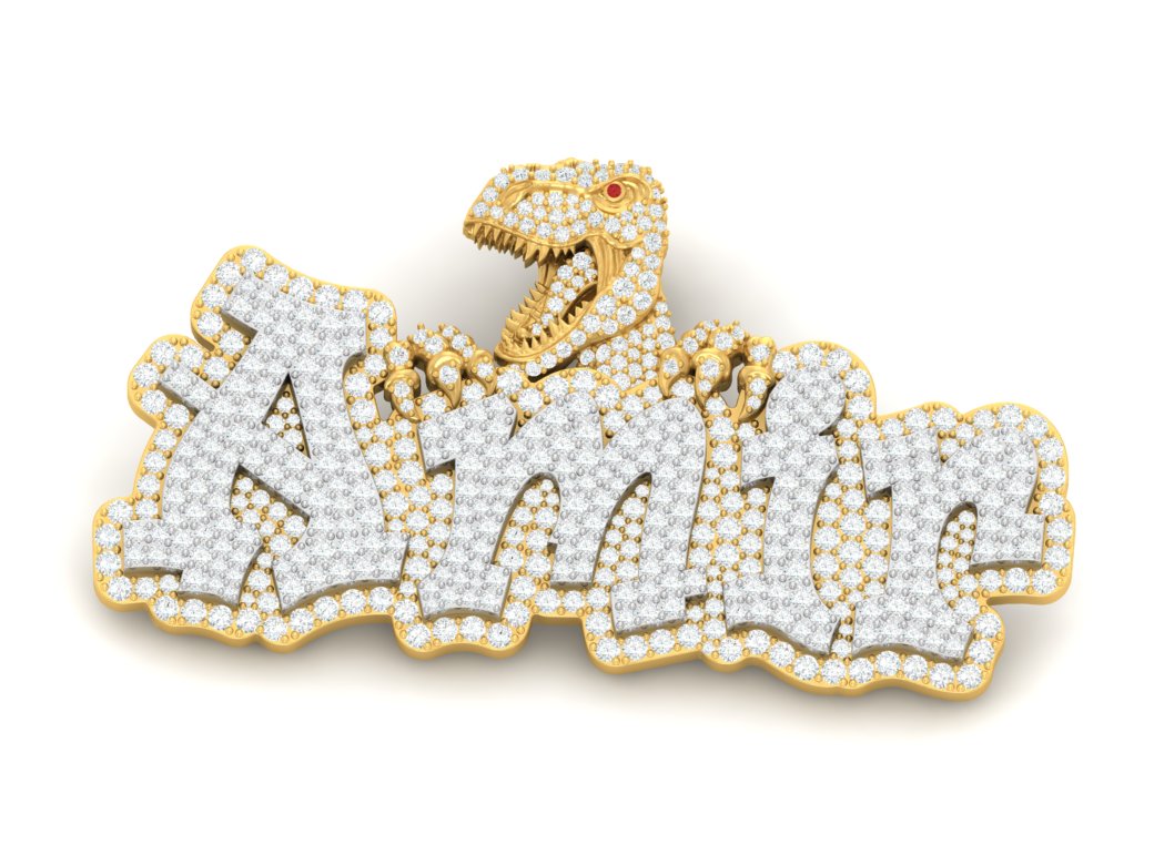 10KT CUSTOM NAME PENDANT