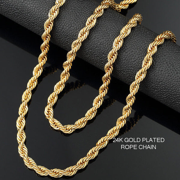 ChainsProMax 18K Gold Plated Chain for Men 10mm 20 Inch Chunky Heavy Golden  Necklaces Mens Gifts 