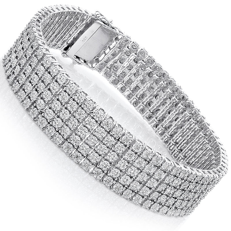 Round Gents Diamond Bracelet Feature  Shiny Look Dimension  3inch  45inch 4inch at Best Price in Surat